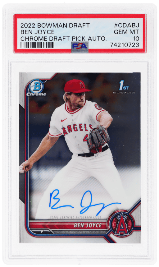 2022 Bowman Draft Chrome Autograph Ben Joyce #CDABJ PSA 10