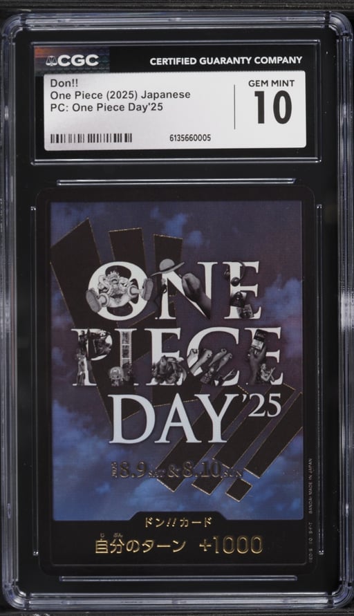 2025 One Piece Japanese Premium Collection Day '25 Don!! CGC 10 GEM MINT
