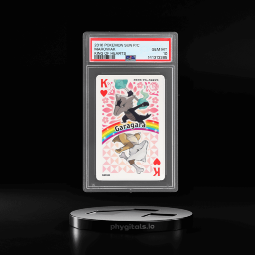 2016 Pokemon Sun Playing Cards King of Hearts Marowak PSA 10