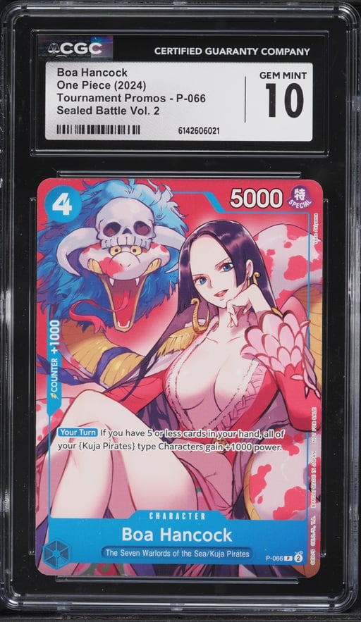 2024 One Piece Tournament Promo Sealed Battle Volume 2 Alt Art Boa Hancock #P-066 CGC 10
