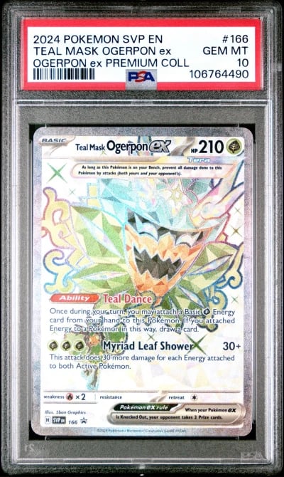 2024 POKEMON SVP EN-SV BLACK STAR PROMO #166 TEAL MASK OGERPON EX PSA 10