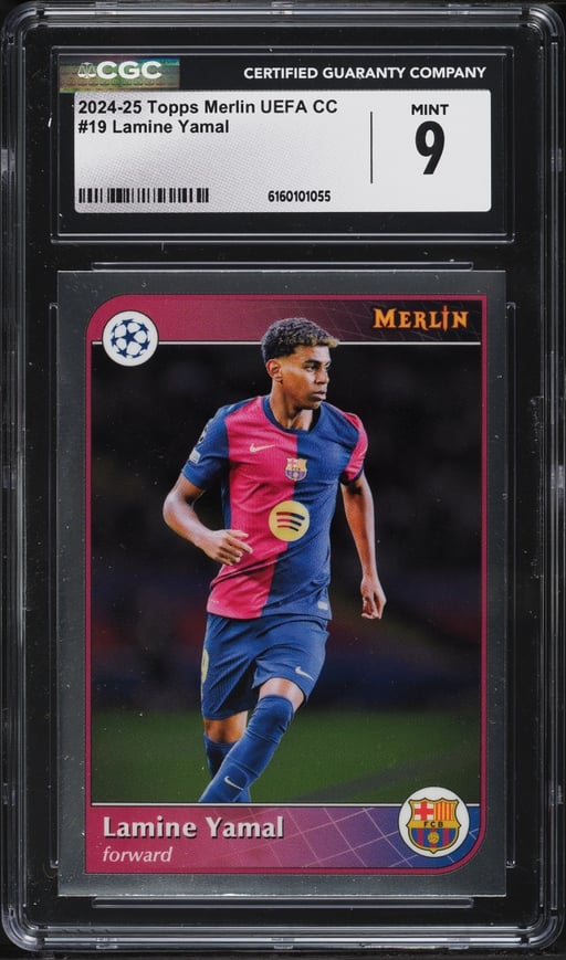 2024 Topps Merlin UEFA Club Competitions Lamine Yamal #19 CGC 9 MINT