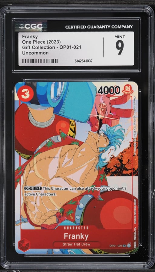 2023 One Piece Gift Collection Alt Art Franky #OP01-021 CGC 9 MINT
