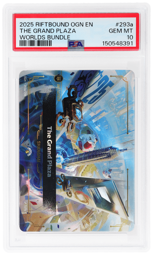2025 League of Legends Riftbound Worlds Bundle Shanghai the Grand Plaza #293a PSA 10