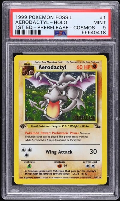 1999 Pokemon Fossil 1st Edition 