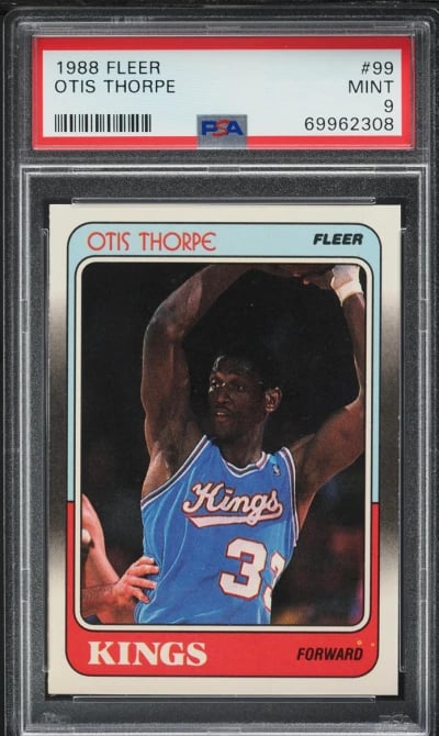 1988 Fleer Basketball Otis Thorpe #99 PSA 9 MINT