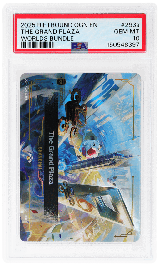 2025 Riftbound League of Legends Origins Worlds Bundle Shanghai the Grand Plaza #293a PSA 10