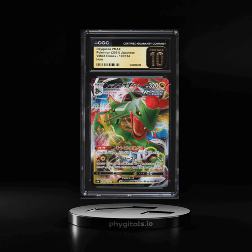 2021 Pokemon Japanese Sword & Shield VMAX Climax Alt Art Rayquaza VMAX #120 CGC 10 PRISTINE