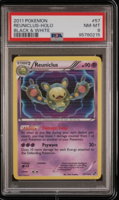 2011 POKEMON B&W #57 REUNICLUS-H