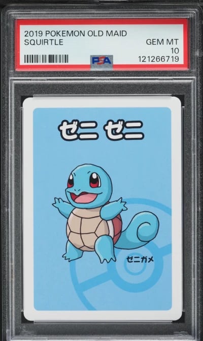 2019 Pokemon Japanese Playing Cards Old Maid Squirtle PSA 10 GEM MINT