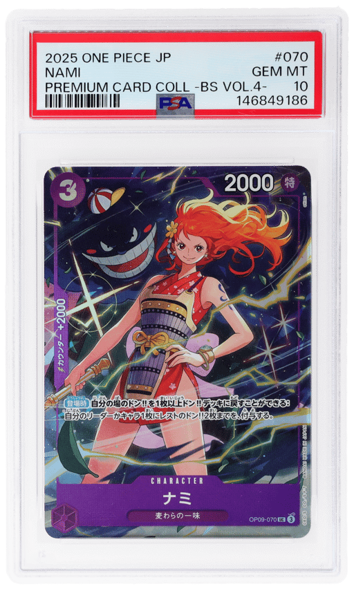 2025 One Piece Premium Card Collection Japanese Best Selection Volume 4 Nami #OP09070 PSA 10