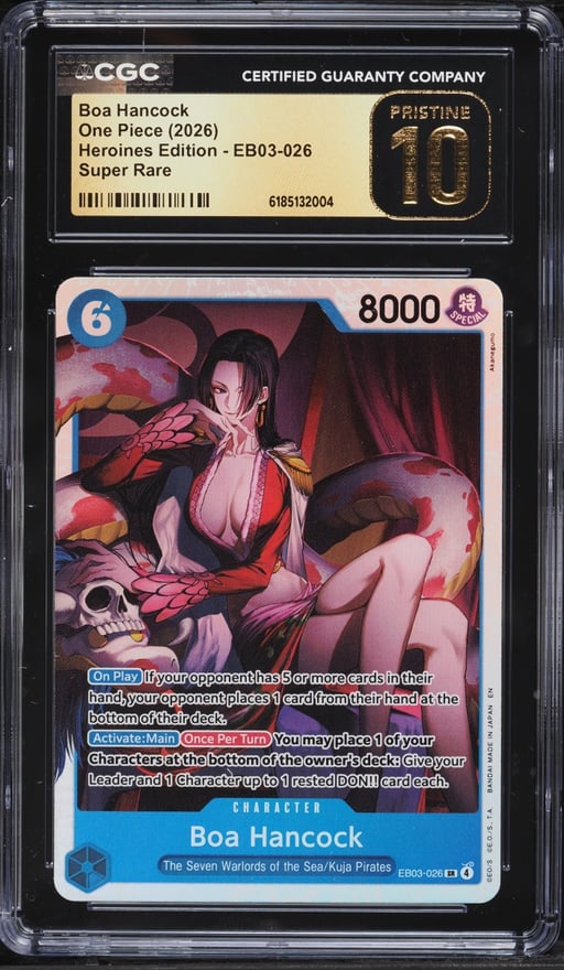 2026 One Piece Heroines Edition SR Boa Hancock #EB03-026 CGC 10 PRISTINE