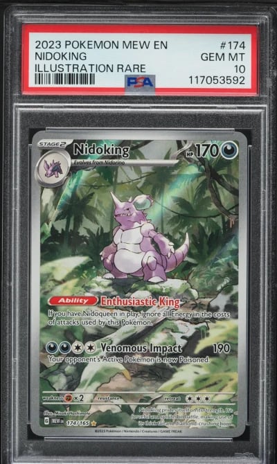 2023 Pokemon Scarlet & Violet 151 IR Nidoking #174 PSA 10 GEM MINT