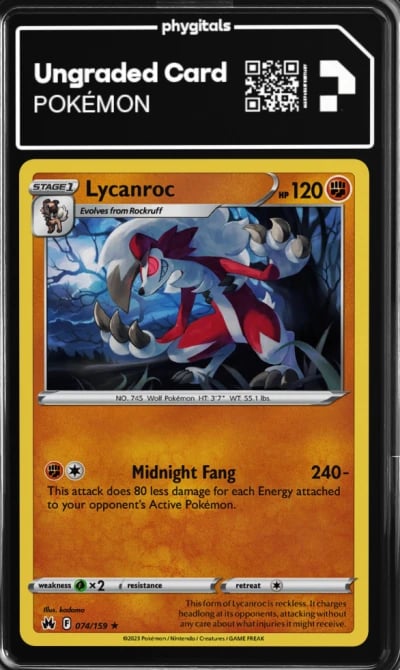 2023 Lycanroc Crown Zenith #074