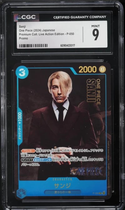 2024 One Piece Japanese Premium Live Action Sanji #P-050 CGC 9 MINT
