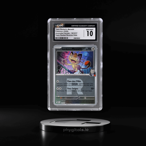 2026 Pokemon Ascended Heroes Reverse Holo Team Rocket's Meowth #161 CGC 10