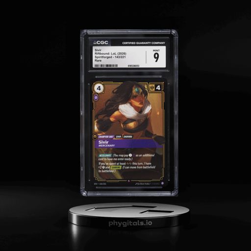 2026 Riftbound League Of Legends Spiritforged Sivir #143 CGC 9 MINT