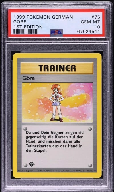 1999 Pokemon German Base Set 1st