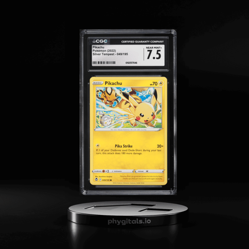 2022 Pokemon Sword & Shield Silver Tempest Pikachu #49 CGC 7.5 NRMT+