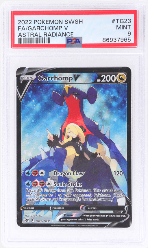 2022 Pokemon Sword and Shield Astral Radiance Garchomp V #TG23 PSA 9