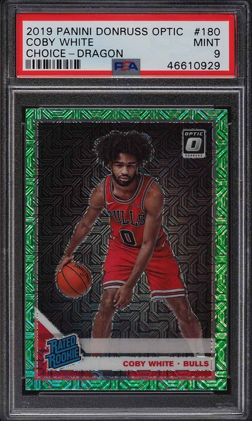 2019 Donruss Optic Choice Dragon Coby White ROOKIE #180 PSA 9 MINT