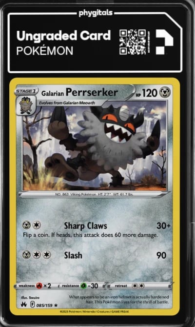 2023 Galarian Perrserker Crown Zenith #085