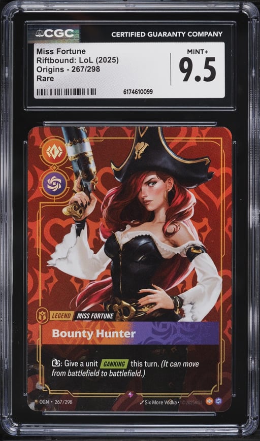2025 Riftbound League Of Legends LOL Origins Miss Fortune #267 CGC 9.5 MINT+