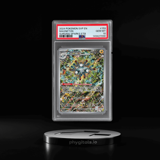 2024 Pokemon Scarlet and Violet Black Star Promo Surging Sparks Elite Trainer Box Magneton #159 PSA 10