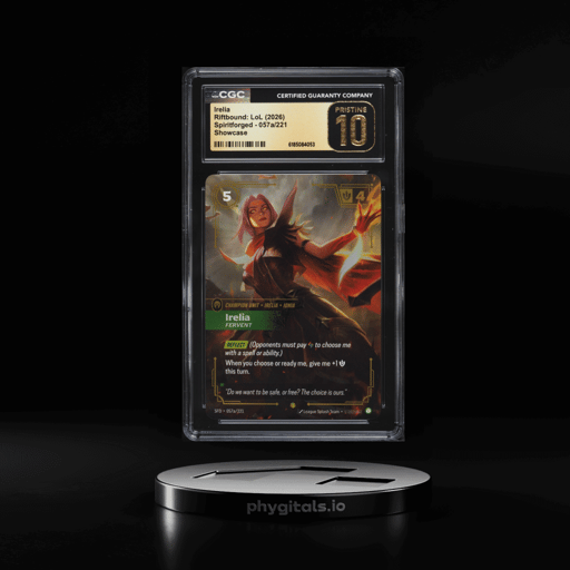 2026 Riftbound League Of Legends LoL Spiritforged Showcase Irelia #057a CGC 10 PRISTINE