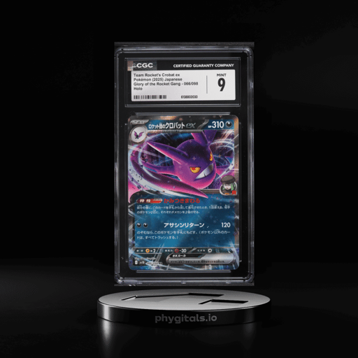 2025 Pokemon Japanese SV Glory Of The Rocket Gang Holo Team Rocket's Crobat ex #66 CGC 9 MINT