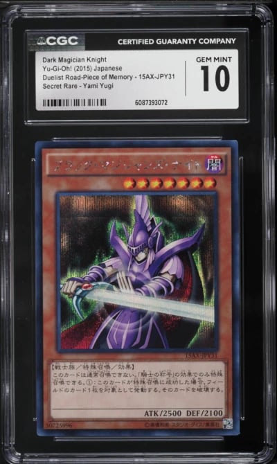 2015 Yu-Gi-Oh! Japanese Piece Of Memory Dark Magician Knight #15AX-JPY31 CGC 10 GEM MINT