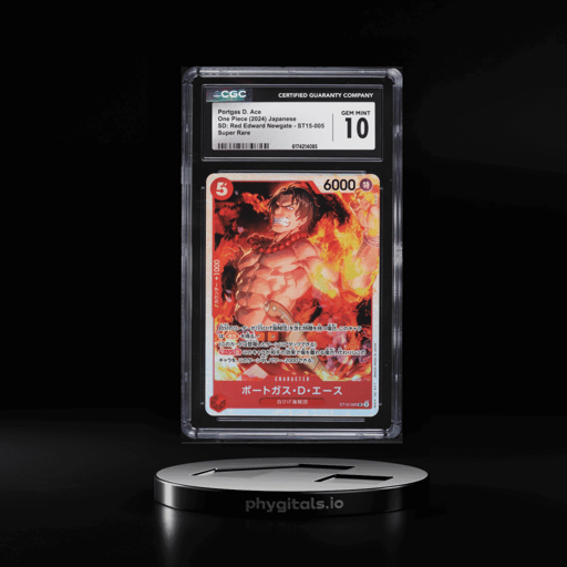 2024 One Piece Japanese Starter Deck Red Edward Newgate SR Portgas D. Ace #ST15-005 CGC 10 GEM