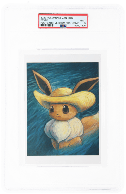 2023 Pokemon X Van Gogh Postcards Museum Exclusive Eevee # PSA 9