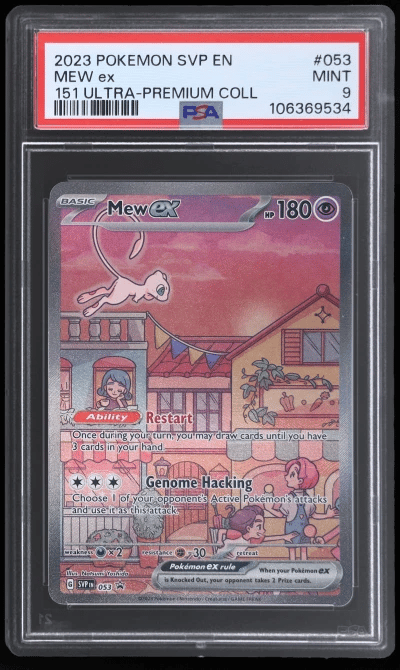2023 Pokemon Scarlet and Violet Black Star Promo 151 Ultra Premium Collection Mew Ex #053 PSA 9