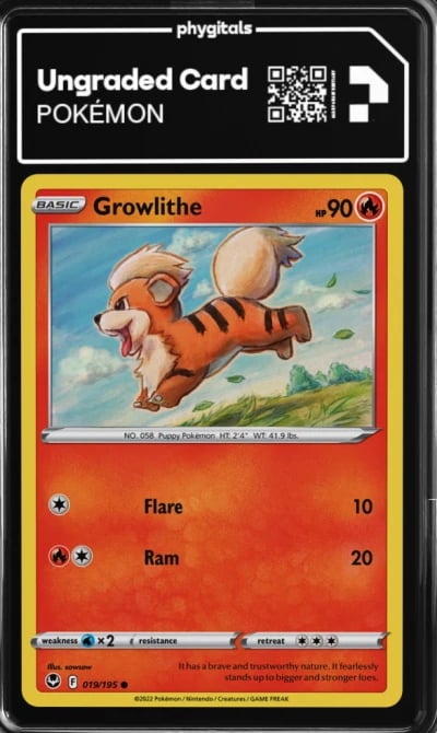 2022 Growlithe Silver Tempest #019