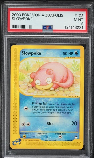 2003 Pokemon Aquapolis Slowpoke 