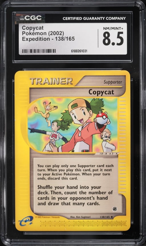 2002 Pokemon Expedition Copycat #138 CGC 8.5 NM-MT+