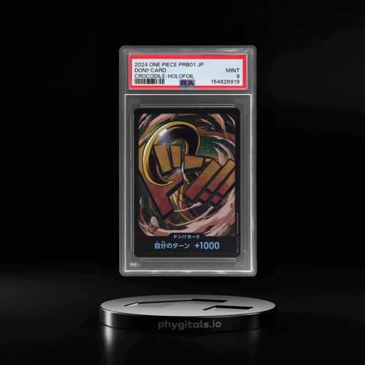 2024 One Piece the Best Premium Booster Japanese Crocodile Holofoil Don Card PSA 9