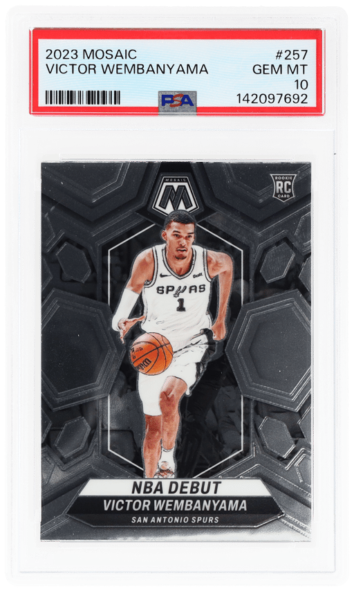 2023 Panini Mosaic Victor Wembanyama #257 PSA 10