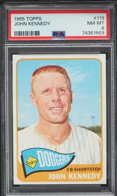 1965 Topps John Kennedy #119 PSA 8 NM-MT