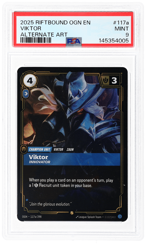 2025 Riftbound: League of Legends Origins Alternate Art Viktor #117a PSA 9