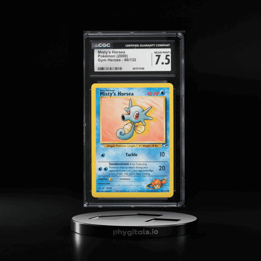 2000 Pokemon Gym Heroes Misty's Horsea #86 CGC 7.5 NRMT+