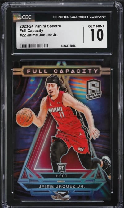 2023 Panini Spectra Full Capacity Jaime Jaquez Jr. ROOKIE #22 CGC 10 GEM MINT