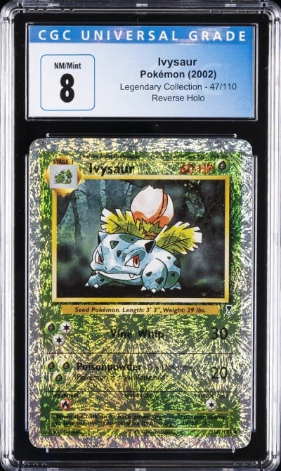 2002 POKEMON LEGE REVER #47/110 IVYSAUR CGC 8