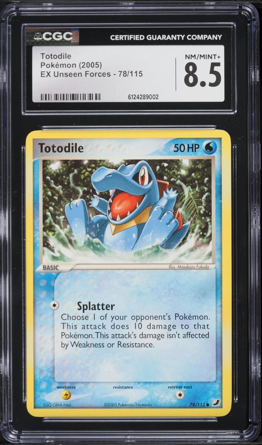 2005 Pokemon EX Unseen Forces Totodile #78 CGC 8.5 NM-MT+
