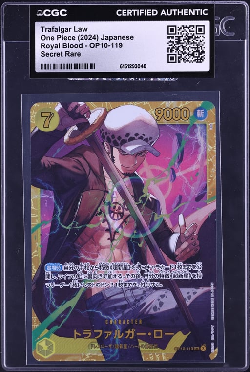 2024 One Piece Japanese Royal Blood Trafalgar Law #OP10-119 CGC AUTH