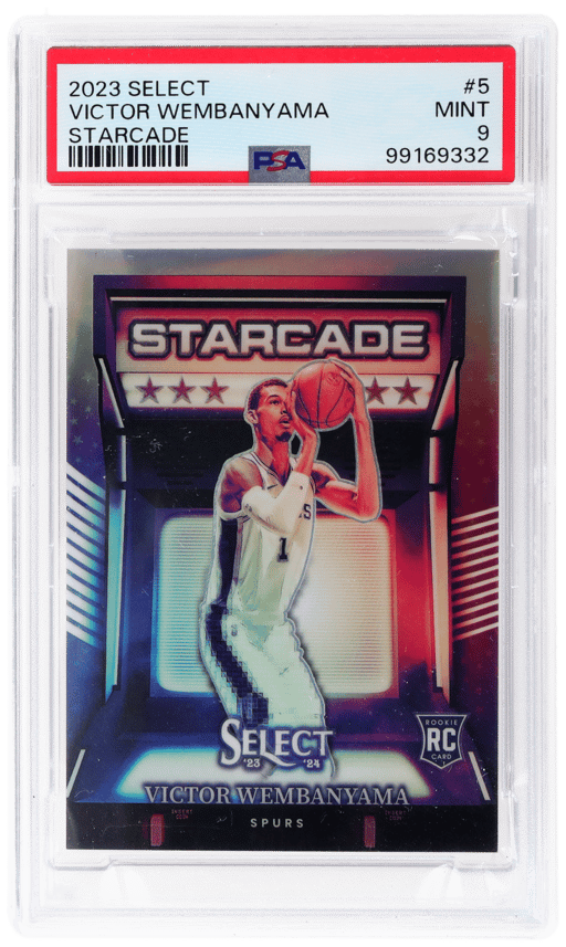 2023 Panini Select Starcade Victor Wembanyama #5 PSA 9