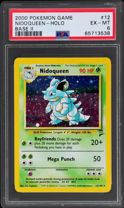 2000 Pokemon Base Set 2 Holo Nid