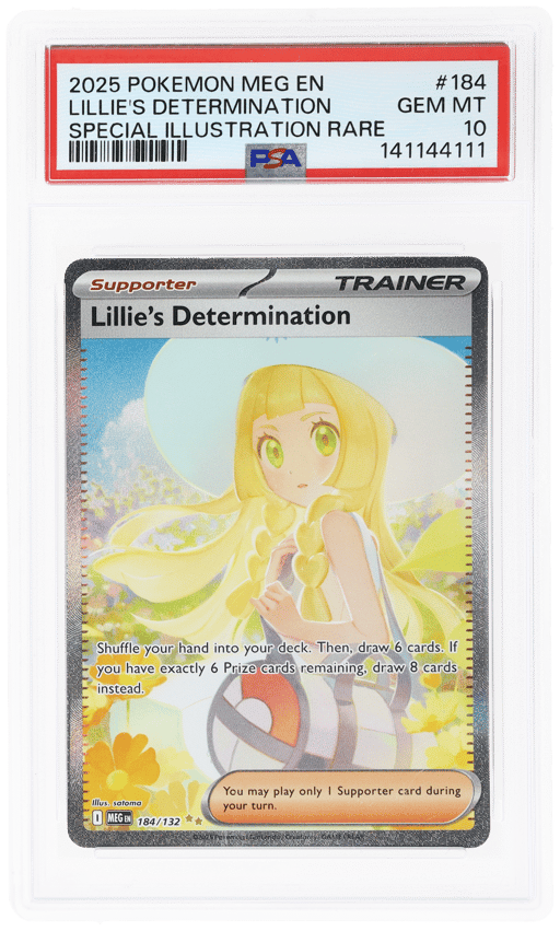 2025 Pokemon Mega Evolution Special Illustration Rare Lillie's Determination #184 PSA 10