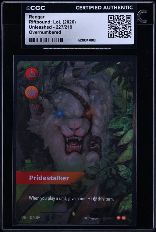 2026 Riftbound: LoL Unleashed Rengar #227 CGC AUTH